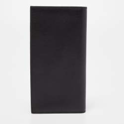 Dunhill Black Leather Bifold Long Wallet