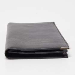 Dunhill Black Leather Bifold Long Wallet