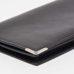 Dunhill Black Leather Bifold Long Wallet