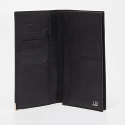 Dunhill Black Leather Bifold Long Wallet