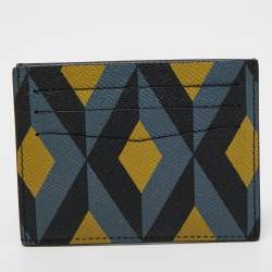Dunhill Multicolor Cadogan Print Leather Card Holder