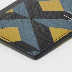 Dunhill Multicolor Cadogan Print Leather Card Holder