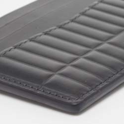 Dunhill Black Debossed Leather Rollagas Card Holder