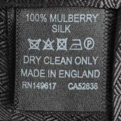 Dunhill Dark Grey Woven Motif Silk Tie