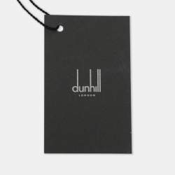 Dunhill Blue Micro Diamond Motif Embroidered Silk Tie