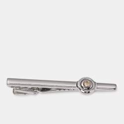 Pre Owned Dunhill Silver Tone Metal Tie Clip 