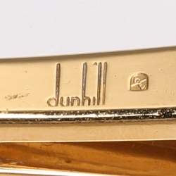Pre Owned Dunhill Two Tone Hardware Tie Bar Clip and Cufflinks Set