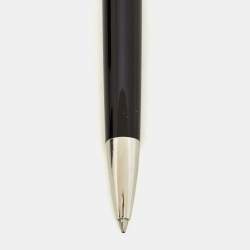 Pre Owned Dunhill  Black Resin Silver Tone Ballpoint  Pen