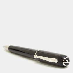 Pre Owned Dunhill  Black Resin Silver Tone Ballpoint  Pen