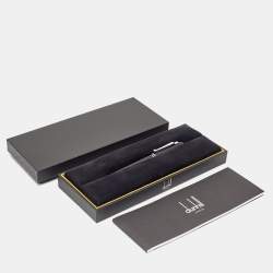 Pre Owned Dunhill  Black Resin Silver Tone Ballpoint  Pen