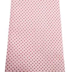 Pre Owned Dunhill Pink Jacquard Silk Traditional Tie