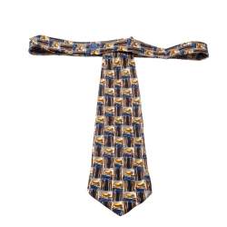 Dunhill Multicolor Hat Print Silk Traditional Tie 