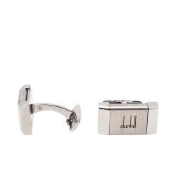 Dunhill Steel & Carbon Fiber Brushed Reversible Bar Cufflinks