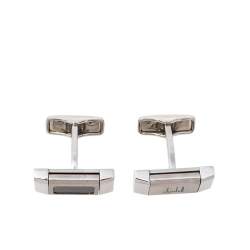Dunhill Steel & Carbon Fiber Brushed Reversible Bar Cufflinks