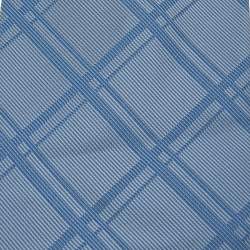Dunhill Blue Check Patterned Traditional Silk Tie