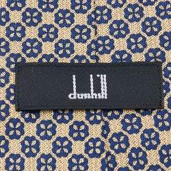 Dunhill Cream Floral Printed Silk tie