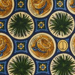 Dunhill Multicolor Beach Hat Printed Silk Tie
