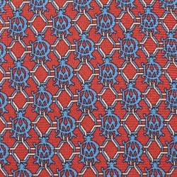 Dunhill Red Square linked Alfred Dunhill Print Silk Tie