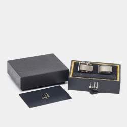 Dunhill Rectangle Two Tone Stainless Steel Cufflinks