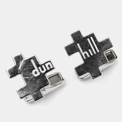 Dunhill Sterling Silver & Stainless Steel Puzzle Cufflinks
