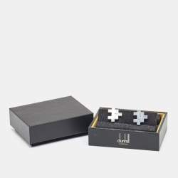 Dunhill Sterling Silver & Stainless Steel Puzzle Cufflinks