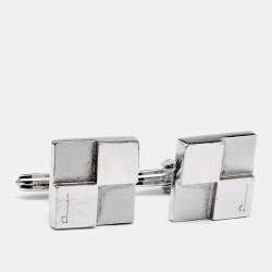 Dunhill Sterling Silver Square Cufflinks