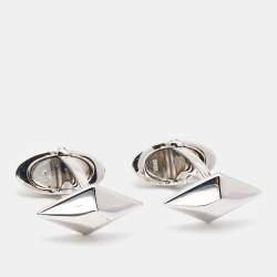 LOUIS VUITTON CUFFLINKS IN PEARL AND STEEL PALLADIE CUFFLINKS Silvery  ref.501003 - Joli Closet