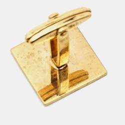 Dunhill Brushed Palladium and Gold Plated Cufflinks