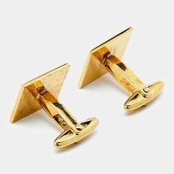 Dunhill Brushed Palladium and Gold Plated Cufflinks