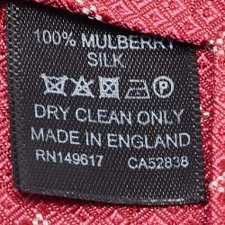 Pre Owned Dunhill Pink Floral Jacquard Mulberry Silk Tie 