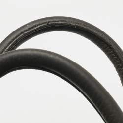 Pre Owned Dunhill Cacao Leather Double Gusset Briefcase