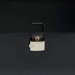 Pre Owned Dunhill Black Glossy Leather Confidential Briefcase