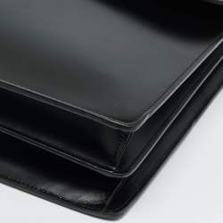 Pre Owned Dunhill Black Glossy Leather Confidential Briefcase