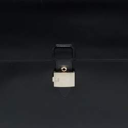 Pre Owned Dunhill Black Glossy Leather Confidential Briefcase