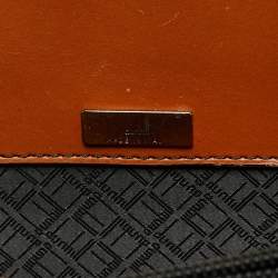 Pre Owned Dunhill Black Glossy Leather Confidential Briefcase