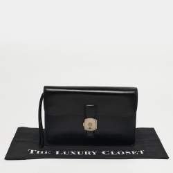 مملوكة مسبقًا حقيبة معصم جلد أسود ألفريد دنهل