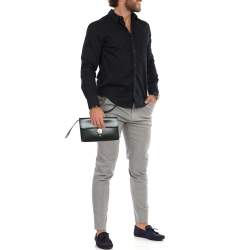 مملوكة مسبقًا حقيبة معصم جلد أسود ألفريد دنهل