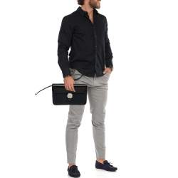 مملوكة مسبقًا حقيبة دنهل جلد أسود ونايلون