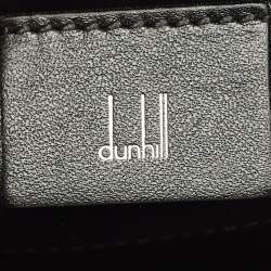 مملوكة مسبقًا Dunhill Black Leather Zip Wristlet Pouch