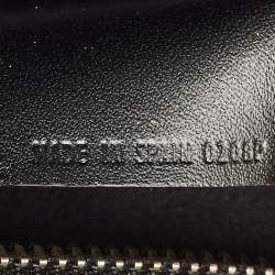 مملوكة مسبقًا Dunhill Black Leather Zip Wristlet Pouch