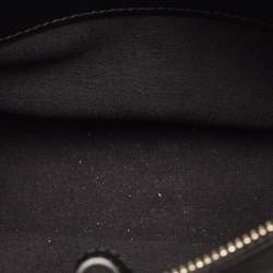 مملوكة مسبقًا Dunhill Black Leather Zip Wristlet Pouch