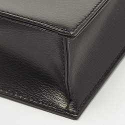 مملوكة مسبقًا حقيبة كلتش معصم دنهل جلد سوداء