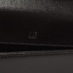 مملوكة مسبقًا حقيبة كلتش معصم دنهل جلد سوداء