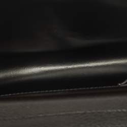 مملوكة مسبقًا حقيبة كلتش معصم دنهل جلد سوداء