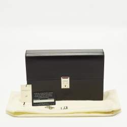 مملوكة مسبقًا حقيبة كلتش معصم دنهل جلد سوداء