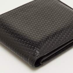 مملوكة مسبقًا Dunhill Black Embossed Leather Bifold Wallet