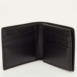 مملوكة مسبقًا Dunhill Black Embossed Leather Bifold Wallet