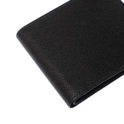 Dunhill Dark Grey Leather Bourdon Bifold Wallet