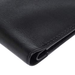 Pre Owned Dunhill Black Leather Bifold Wallet