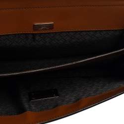 Dunhill Black Leather Wristlet Clutch 